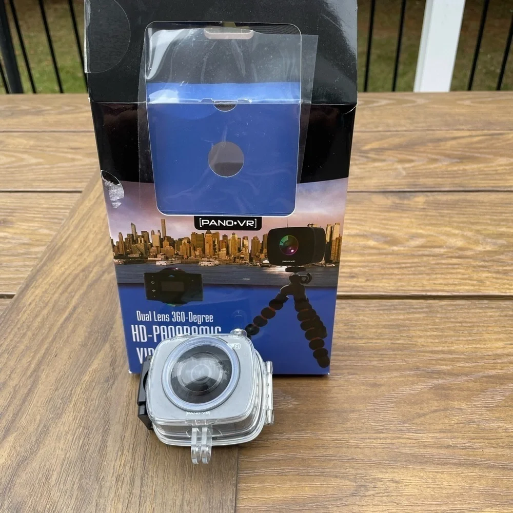 PanoVR 360-Degree Dual Camera with 1080p HD Video Recording dual lens video hd